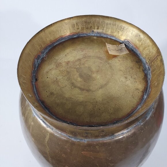 Copper Urn Vase 18" h 31" Diam Center Umbrella, Walking Stick Cottagecore Farm - Picture 4 of 16